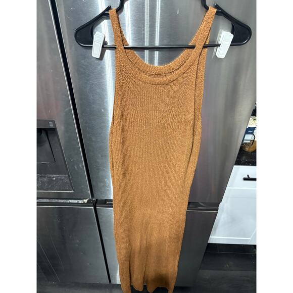 *Last Chance Item* 
Long Caramel Knit Dress - Melrose with Love - L - Picture 3 of 4